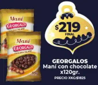 Supermayorista Vital Georgalos Maní Con Chocolate x 120gr oferta