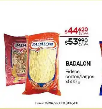 Nini Mayorista Badaloni Fideos cortos-largos x500g oferta
