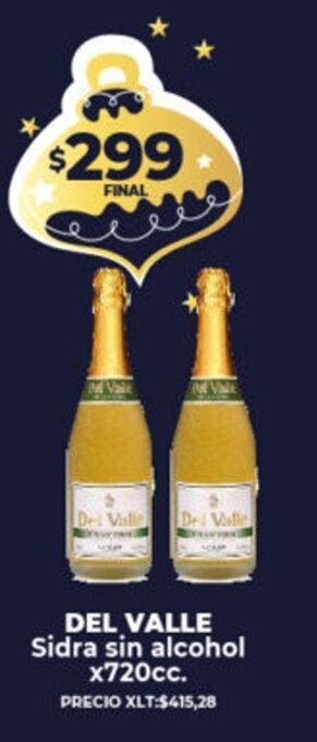 Supermayorista Vital Del Valle Sidra Sin Alcohol x 720cc oferta