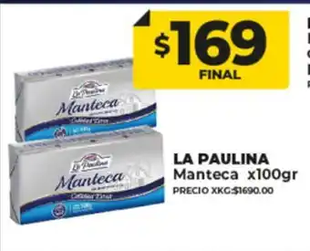 Supermayorista Vital La Paulina Manteca x 100gr oferta