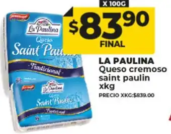 Supermayorista Vital La Paulina Queso Cremoso Saint Paulin x Kg oferta