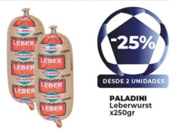 Supermayorista Vital Paladini Leberwurst x 250gr oferta