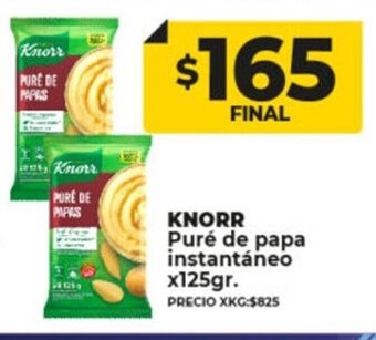 Supermayorista Vital Knorr Puré de Papa Instantáneo x125gr oferta