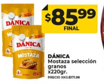Supermayorista Vital Dánica Mostaza Selección Granos x 220gr oferta