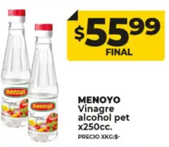 Supermayorista Vital Menoyo Vinagre Alcohol Pet x 250cc oferta