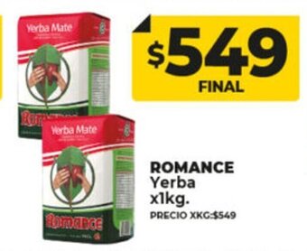 Supermayorista Vital Romance Yerba x 1kg oferta