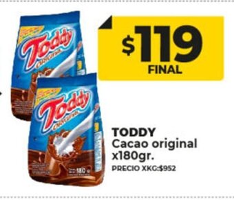 Supermayorista Vital Toddy Cacao Original x 180gr oferta