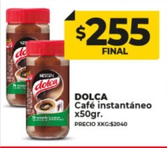 Supermayorista Vital Dolca Cafe Instantáneo x 50gr oferta