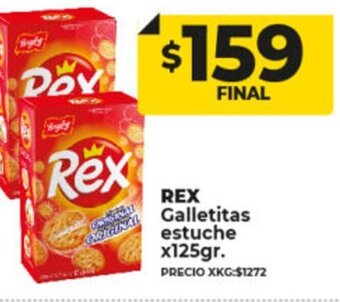 Supermayorista Vital Rex Galletitas Estuche x 125gr oferta