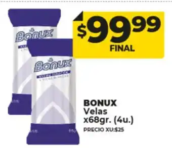 Supermayorista Vital Bonux Velas x 68gr oferta