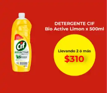 Blow Max Detergente Cif Bio Active Limon x 500ml oferta