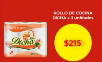 Rollo de Cocina Dicha x 3 Unidades