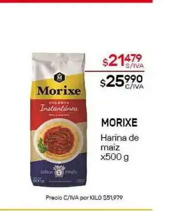 Nini Mayorista Morixe Harina de maiz x500g oferta