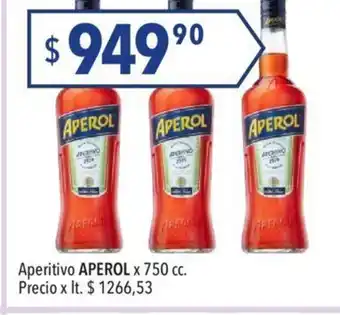 Hergo Aperitivo Aperol x 750cc oferta