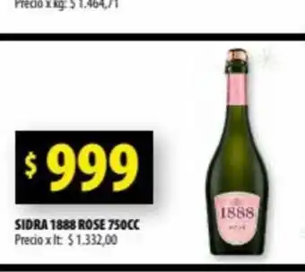 Punto Mayorista Sidra 1888 Rose 750cc oferta