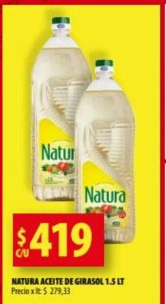 Punto Mayorista Natura Aceite de Girasol 1.5lt oferta