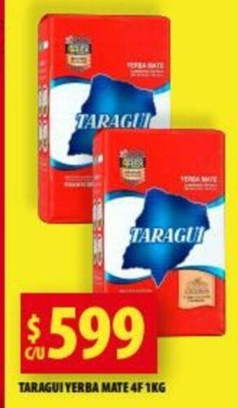 Punto Mayorista Taragui Yerba Mate 4F 1kg oferta