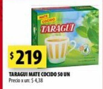 Punto Mayorista Taragui Mate Cocido 50un oferta