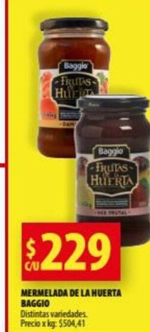 Punto Mayorista Mermelada De La Huerta Baggio oferta