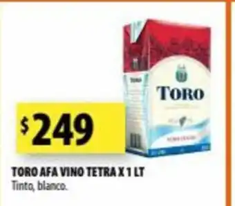 Punto Mayorista Toro Afa Vino Tetra x 1lt oferta