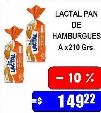 Dulcenter Lactal pan de hamburgues oferta