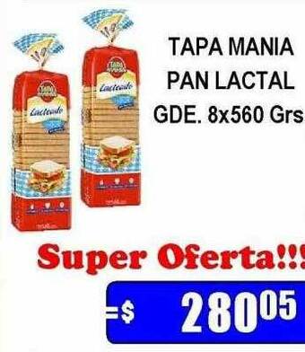 Dulcenter Tapa mania pan lactal gde. oferta