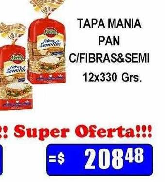 Dulcenter Tapa mania pan c-fibras&semi oferta