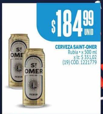 Makro Cerveza saint-omer rubia oferta