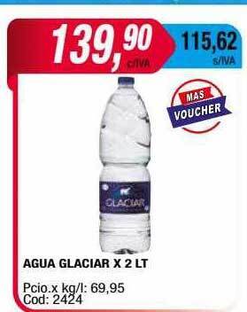 Maxiconsumo Agua glaciar oferta