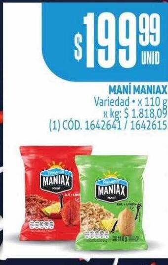Makro Maní maniax oferta