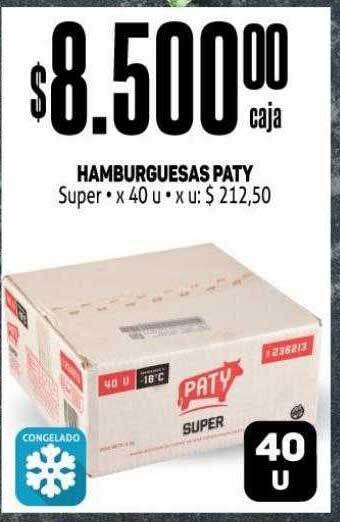 Makro Hamburguesas paty oferta