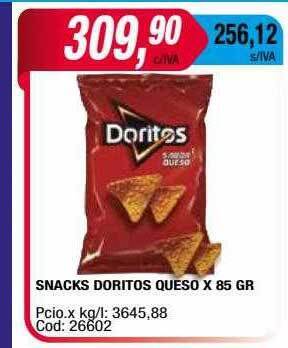 Maxiconsumo Snacks doritos queso oferta