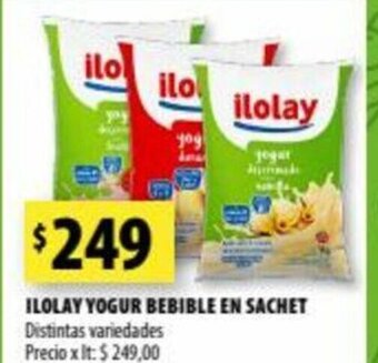 Punto Mayorista Ilolay Yogur Bebible En Sachet oferta
