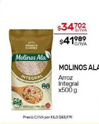 Nini Mayorista Molinos Ala Arroz Integral x500g oferta