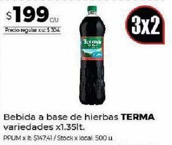 Disco Bebida a base de hierbas terma x 1.35l oferta