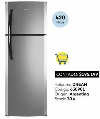 Coppel Heladera no frost drean hdr420n00m oferta