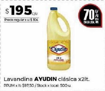 Disco Lavandina ayudin x 2l oferta