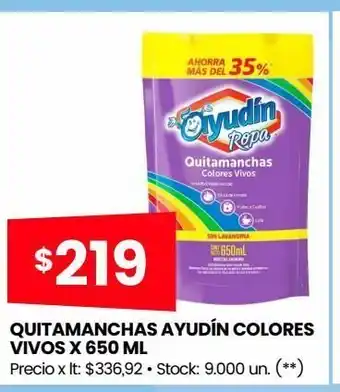 Walmart Quitamanchas ayudín colores vivos x 650 m oferta
