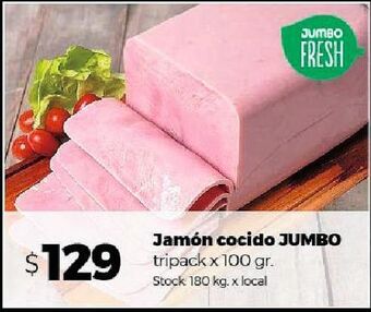 Disco Jamón cocido jumbo 100g oferta