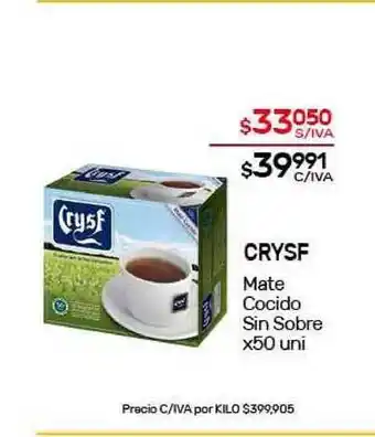 Nini Mayorista Crysf Mate Cocido Sin Sobre x50 uni oferta