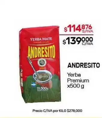 Nini Mayorista Andresito Yerba Premium x500g oferta