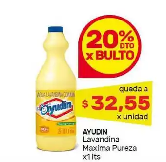 Nini Mayorista Ayudin Lavandina Maxima Pureza x1lts oferta