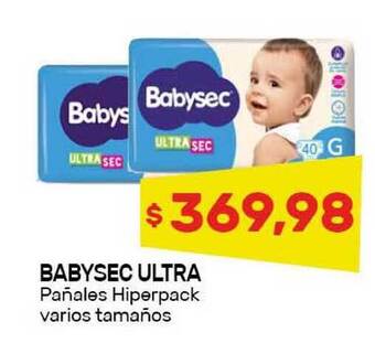 Nini Mayorista Babysec Ultra Pañales Hiperpack varios tamaños oferta