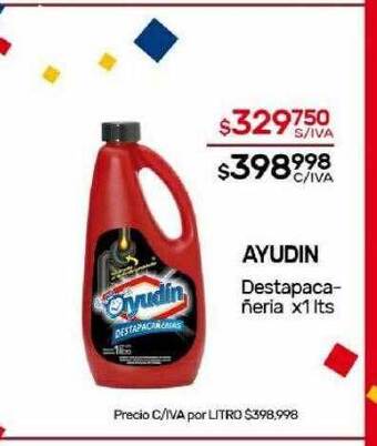 Nini Mayorista Ayudin destapacañeria oferta