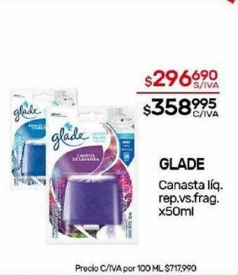 Nini Mayorista Glade canasta líq. rep.vs.frag. oferta