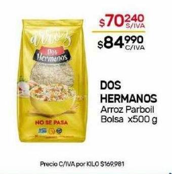 Nini Mayorista Dos hermanos arroz parboil bolsa oferta