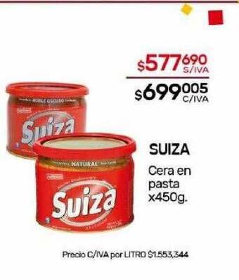 Nini Mayorista Suiza cera en pasta oferta
