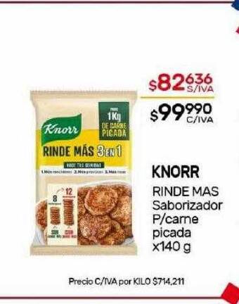 Knorr rinde mas saborizador p carne picada