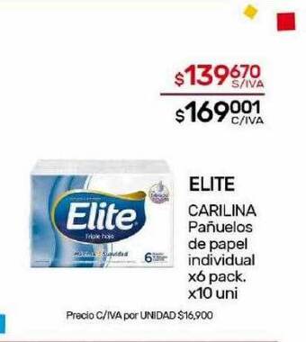 Nini Mayorista Elite carilina pañuelos de papel individual oferta