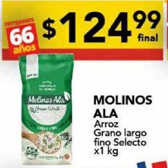 Nini Mayorista Molinos ala arroz grano largo fino selecto oferta